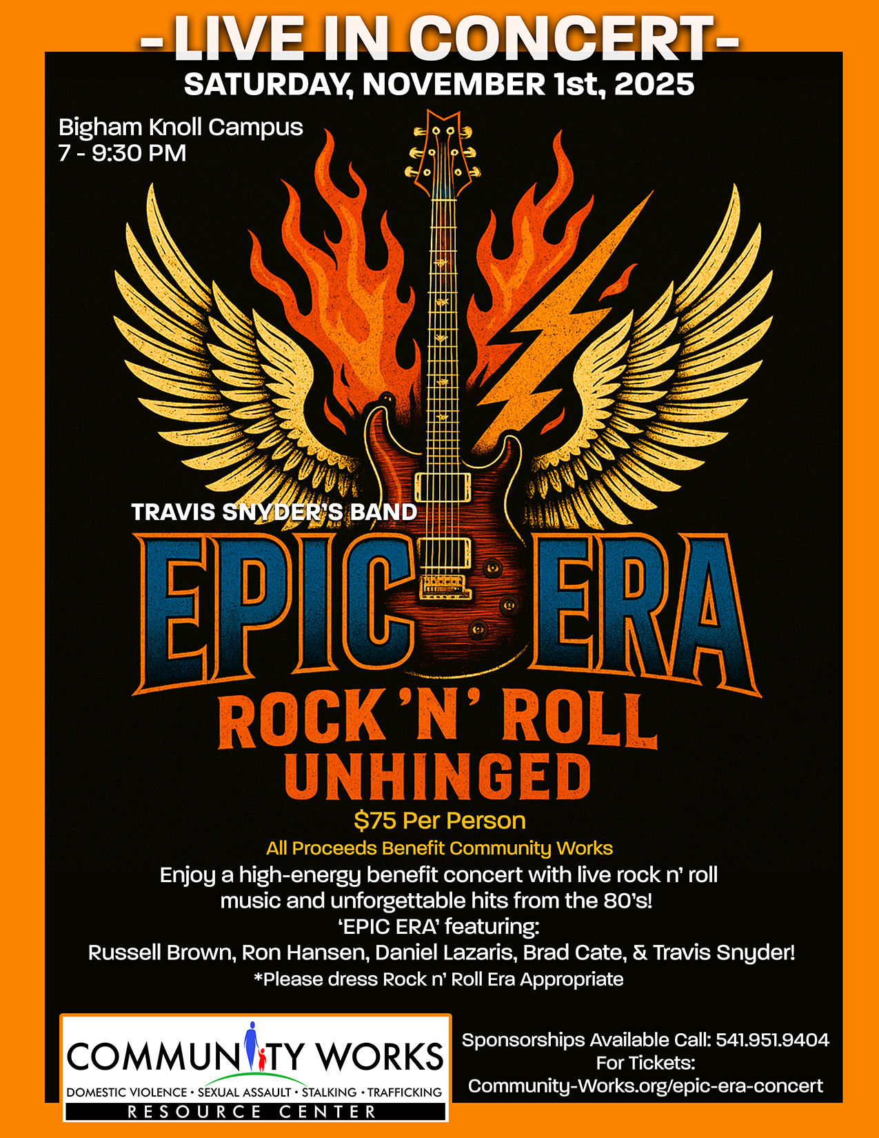 Epic ERA Concert Flyer